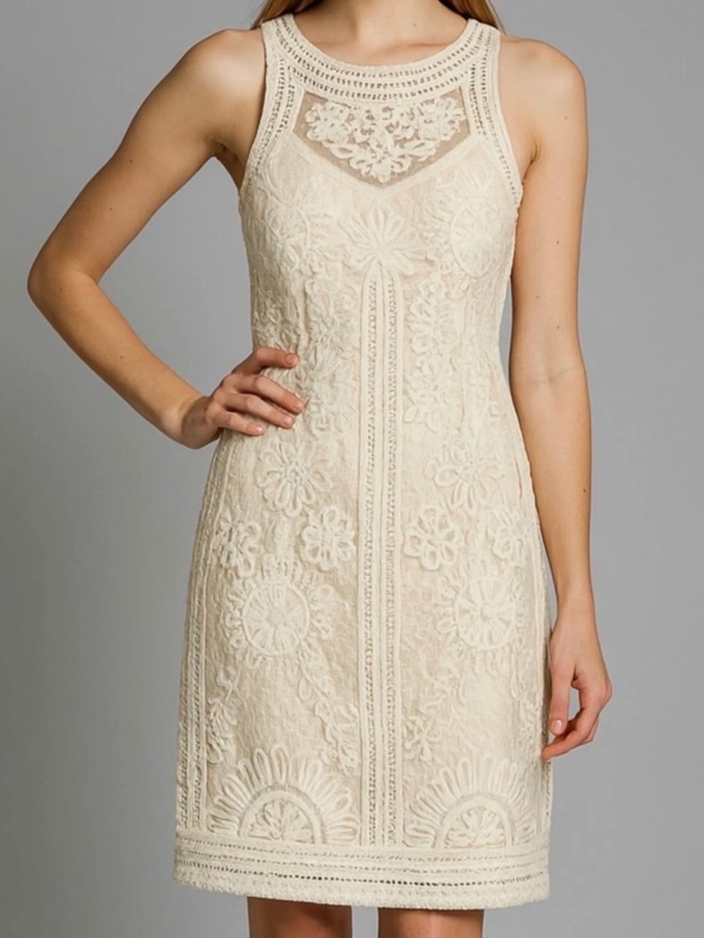Sue Wong Nocturne Illusion Soutache Embroidery Dress
